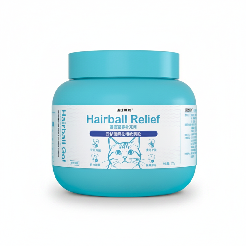 Cat Hairball Relief Soft Chews - Digestive Support & Skin and Coat Health for Cats