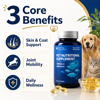 3 Core Benefits - Skin & Coat, Joint Mobility, Daily Wellness