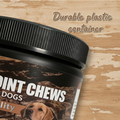 Dog Hip &amp; Joint Chews - Mobility Support with Glucosamine, Chondroitin &amp; MSM for Joint Health, Flexibility &amp; Resilience