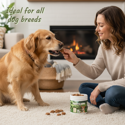 Dog Probiotic Chews - 6 Strains Probiotics Blend for Digestive Health