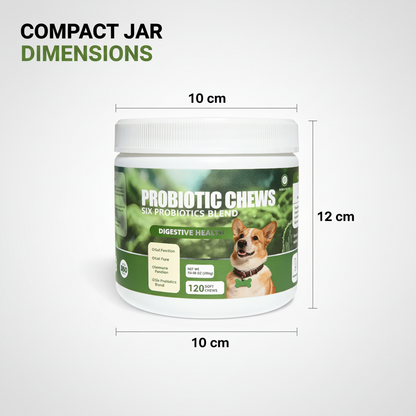 Dog Probiotic Chews - 6 Strains Probiotics Blend for Digestive Health