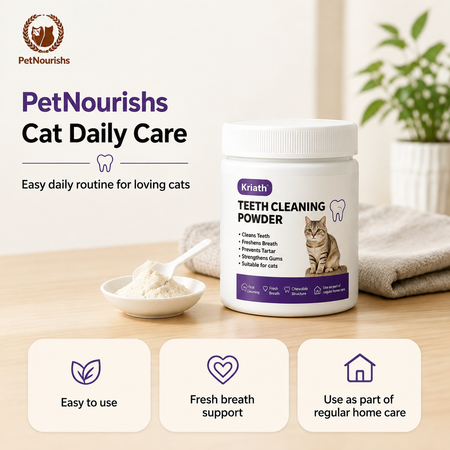 PetNourishs Cat Dental Care Powder | Daily Oral Care Food Topper