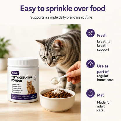 PetNourishs Cat Dental Care Powder | Daily Oral Care Food Topper